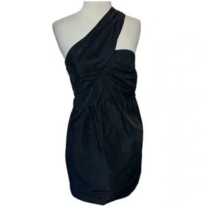 BCBGenaration‎ size 6 black one shoulder dress with pockets